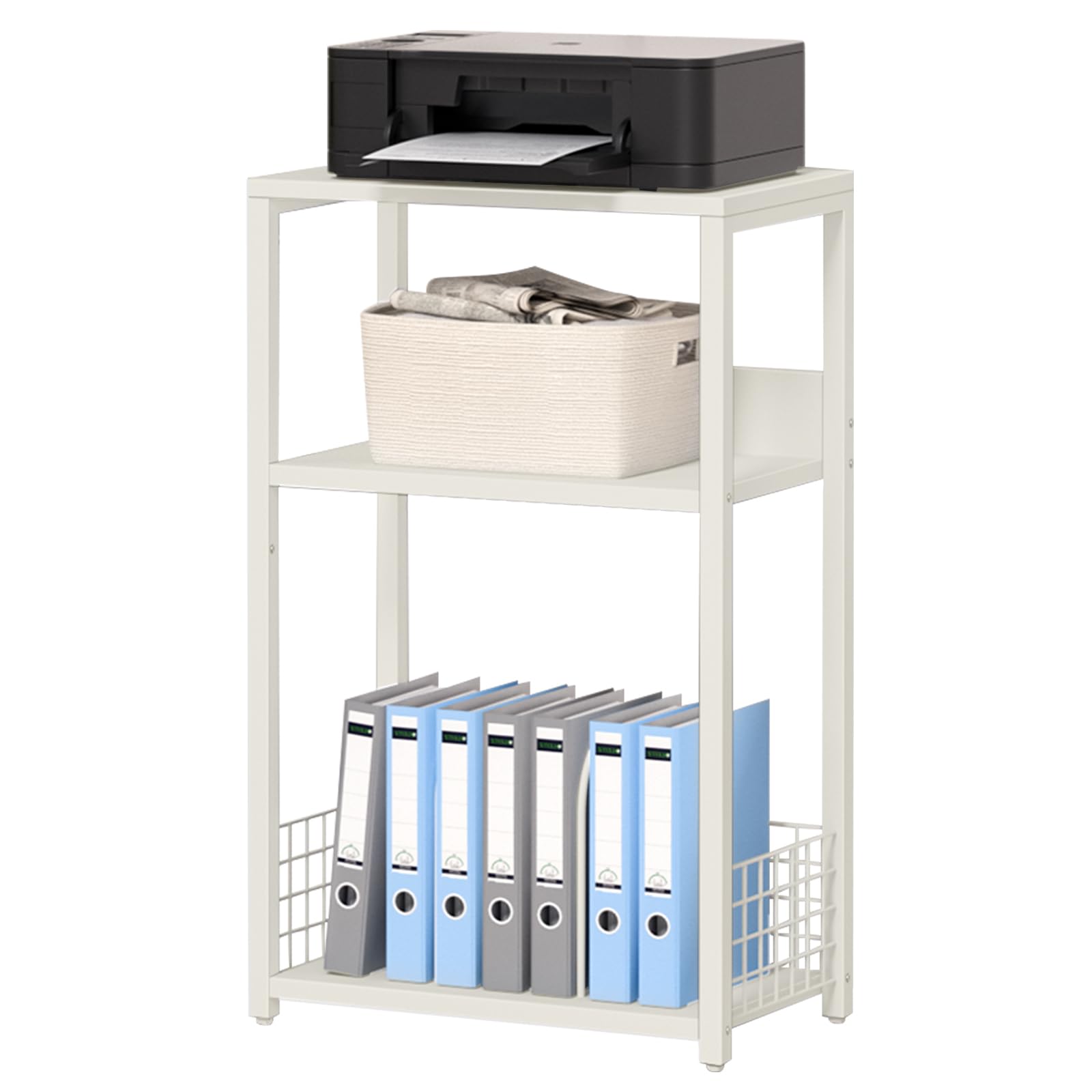 LELELINKY 3 Tier End Table,Record Player Stand with Storage Up to 100 Albums,Turntable Stand for Vinyl,Brown Records Shelf for Living Room Bedroom